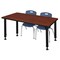Regency Tables > Height Adjustable > Rectangular Table & Chair Sets, 48 W, 30 L, 23-34 H, Cherry MT4830CHAPBK45NV - alternate 1